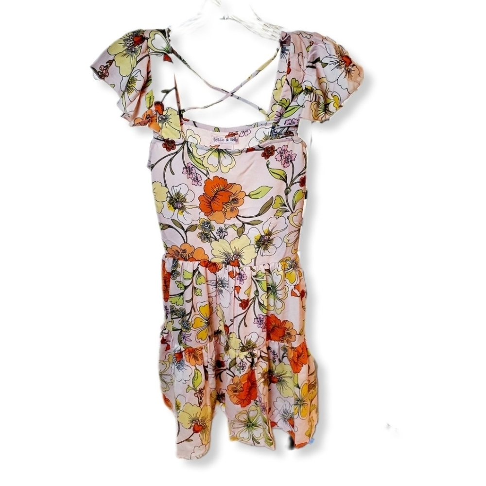 NWT Lottie & Holly BOG Collective Floral Square Neckline Dress Sz S